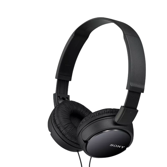 Sony MDR-ZX110AP On-Ear Headphones with Mic/Remote, Black - Refurbished Pristine