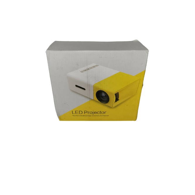 Portable Mini LED Projector - White / Yellow