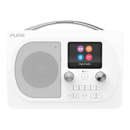 Pure Evoke H4 Portable FM/DAB+/DAB Digital Radio - White