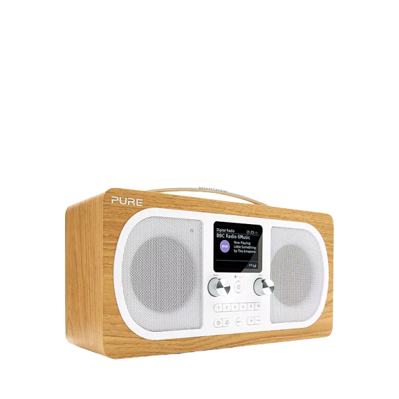Pure Evoke H6 DAB/DAB+/FM Stereo Bluetooth Radio, Oak - Refurbished Good