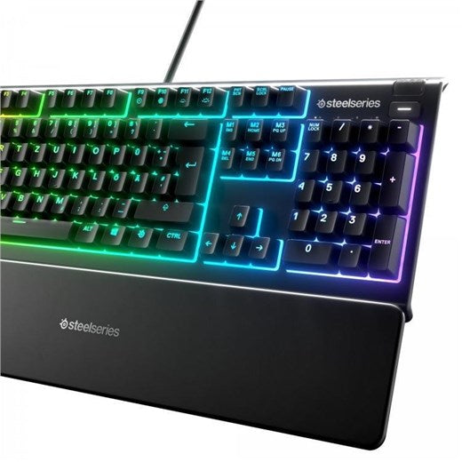 SteelSeries Apex 3 RGB Gaming Keyboard - Black - Refurbished Excellent