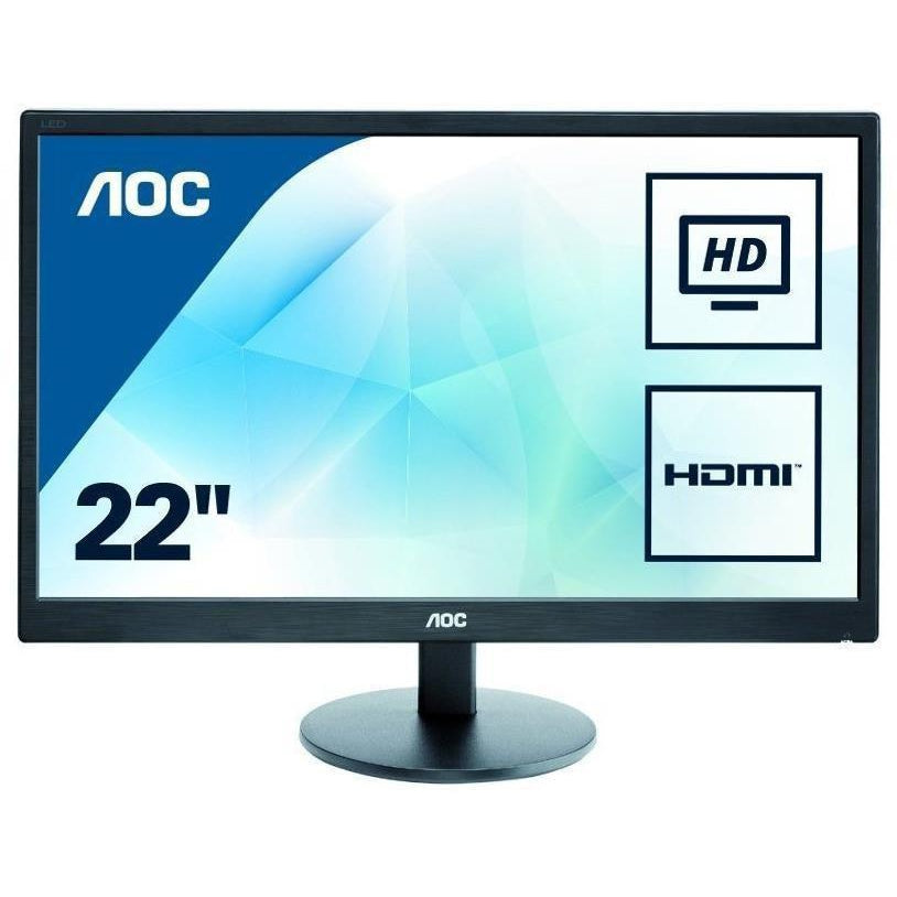 AOC E2270SW (215LM00041) LED Monitor, Full HD (1080p), 21.5'', Black