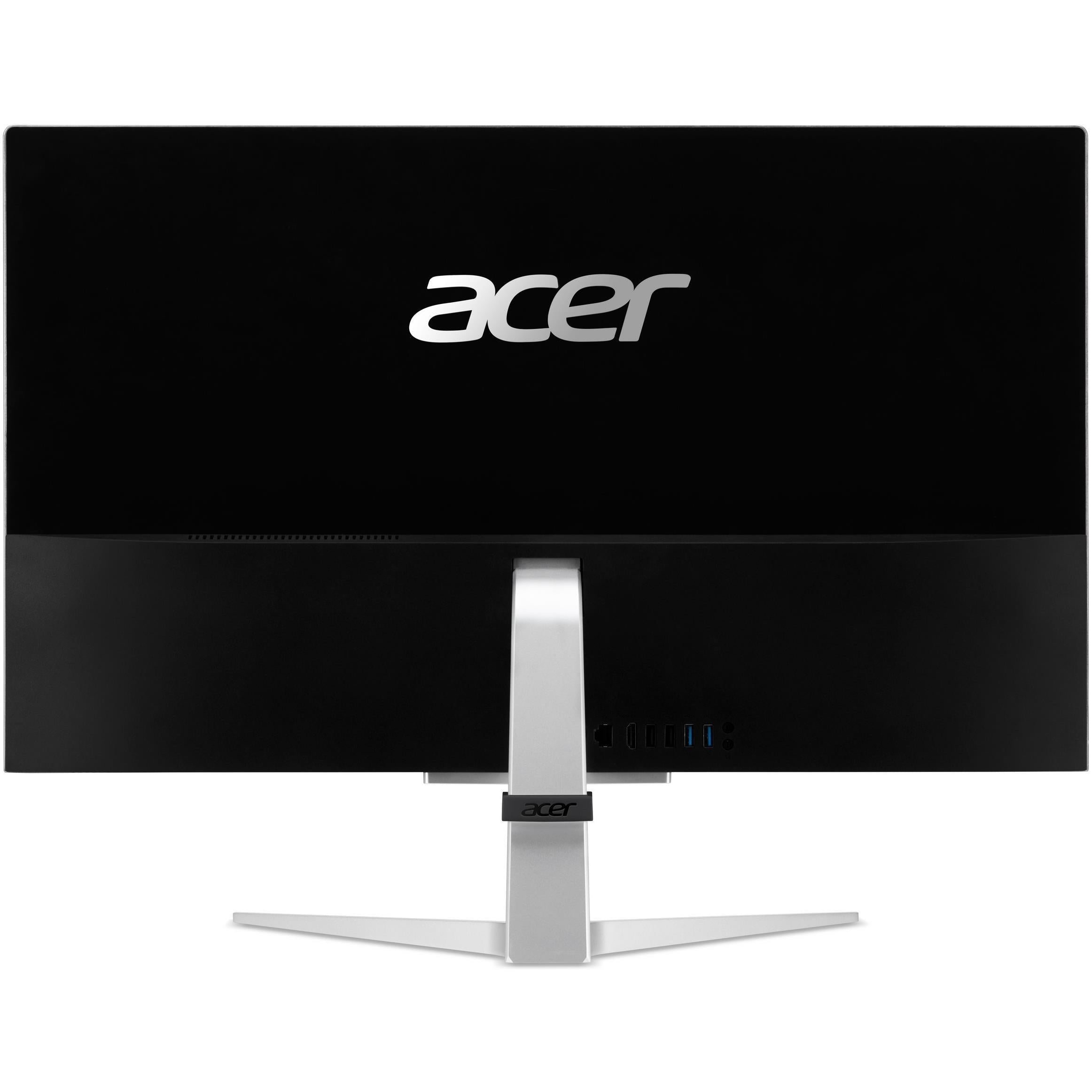 Acer Aspire C27-962 Home All-In-One Desktop PC, Intel Core i5, 8GB RAM, 1TB HDD & 128GB SSD, Silver