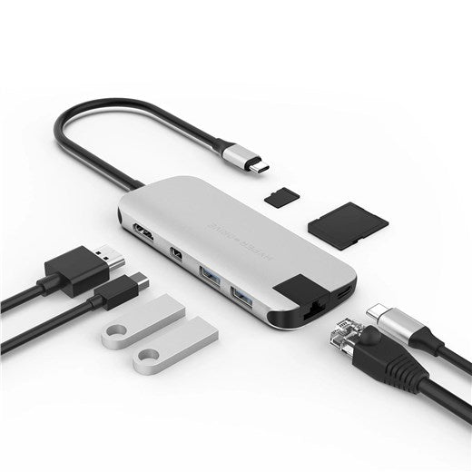 HyperDrive Slim 8-in-1 USB-C Hub - Refurbished Excellent