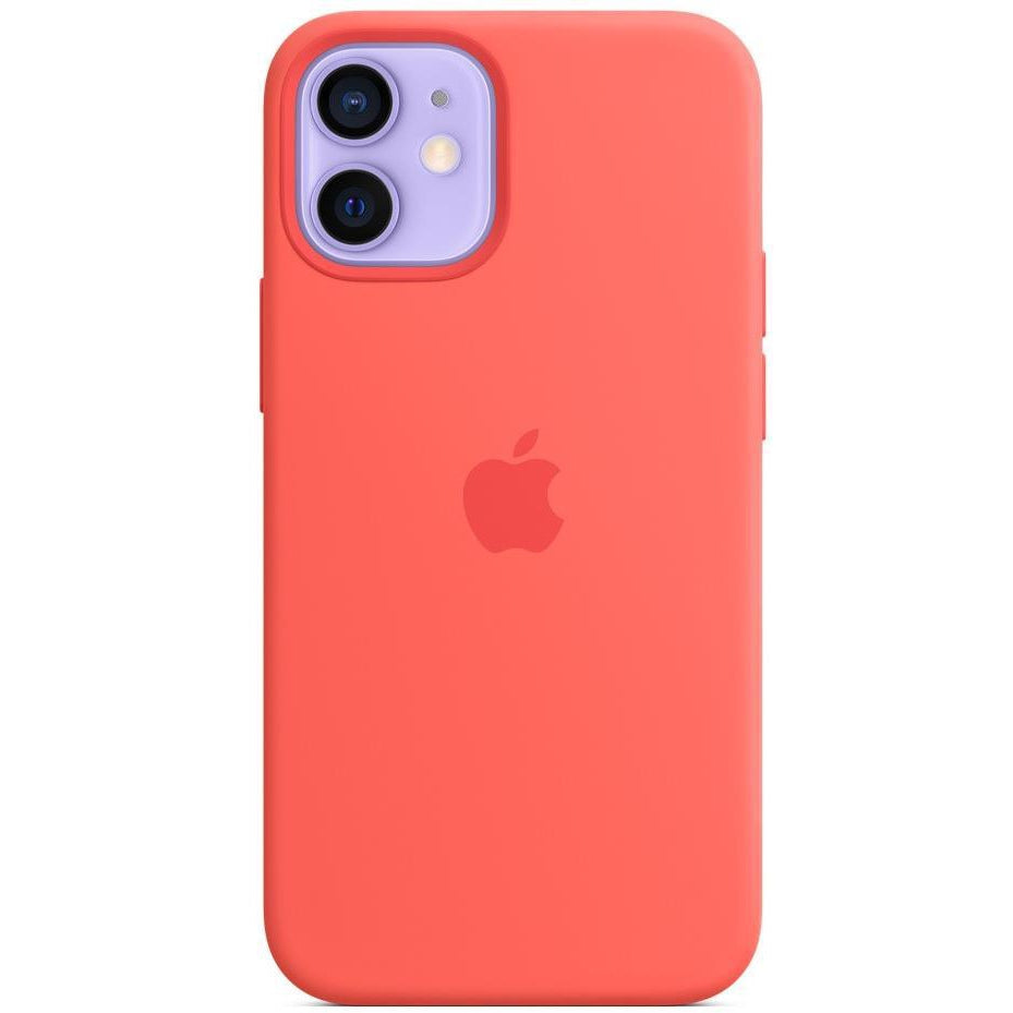 Apple iPhone 12 Mini Silicone Case with MagSafe, Pink Citrus (MHKP3ZM/A)