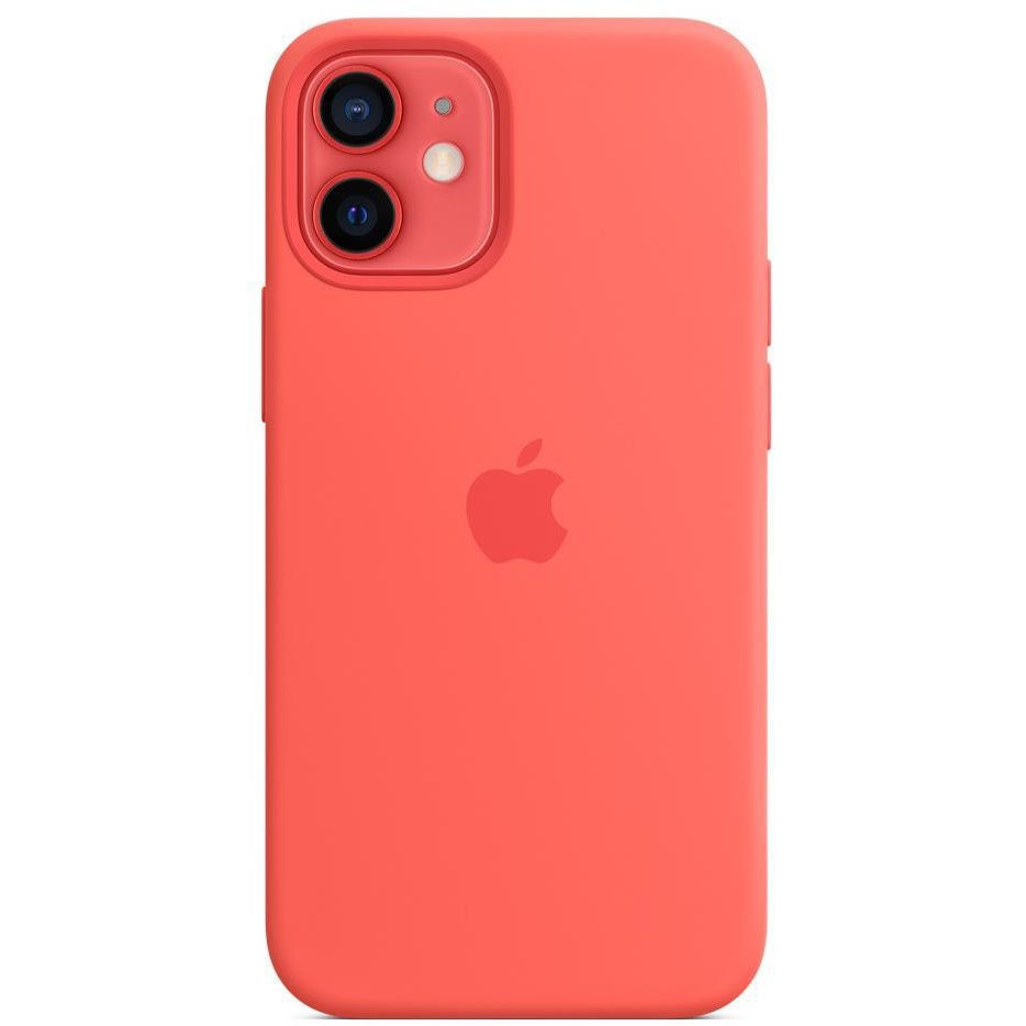Apple iPhone 12 Mini Silicone Case with MagSafe, Pink Citrus (MHKP3ZM/A)