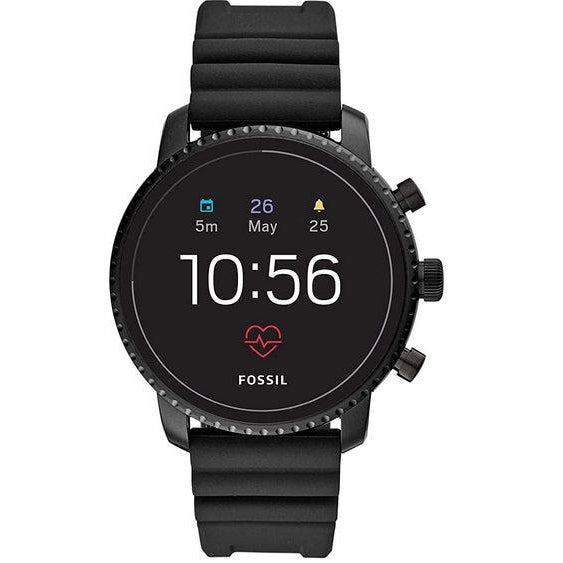 Fossil Q Explorist HR Gen Smartwatch 45mm, Black Stock Must Go