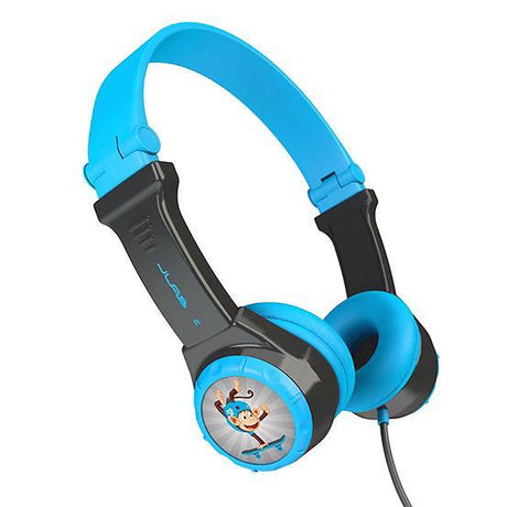JLab JBuddies Folding Headphones for Kids, On-Ear, Wired and Kid Safe with Volume Limiter, Noise Isolation - Pink