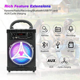JYX Portable Karaoke Machine Bluetooth Speaker with Light