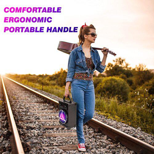 JYX Portable Karaoke Machine Bluetooth Speaker with Light