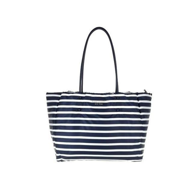 Kate Spade Women's Blue Everything Puffy Sailing Strip Large Tote