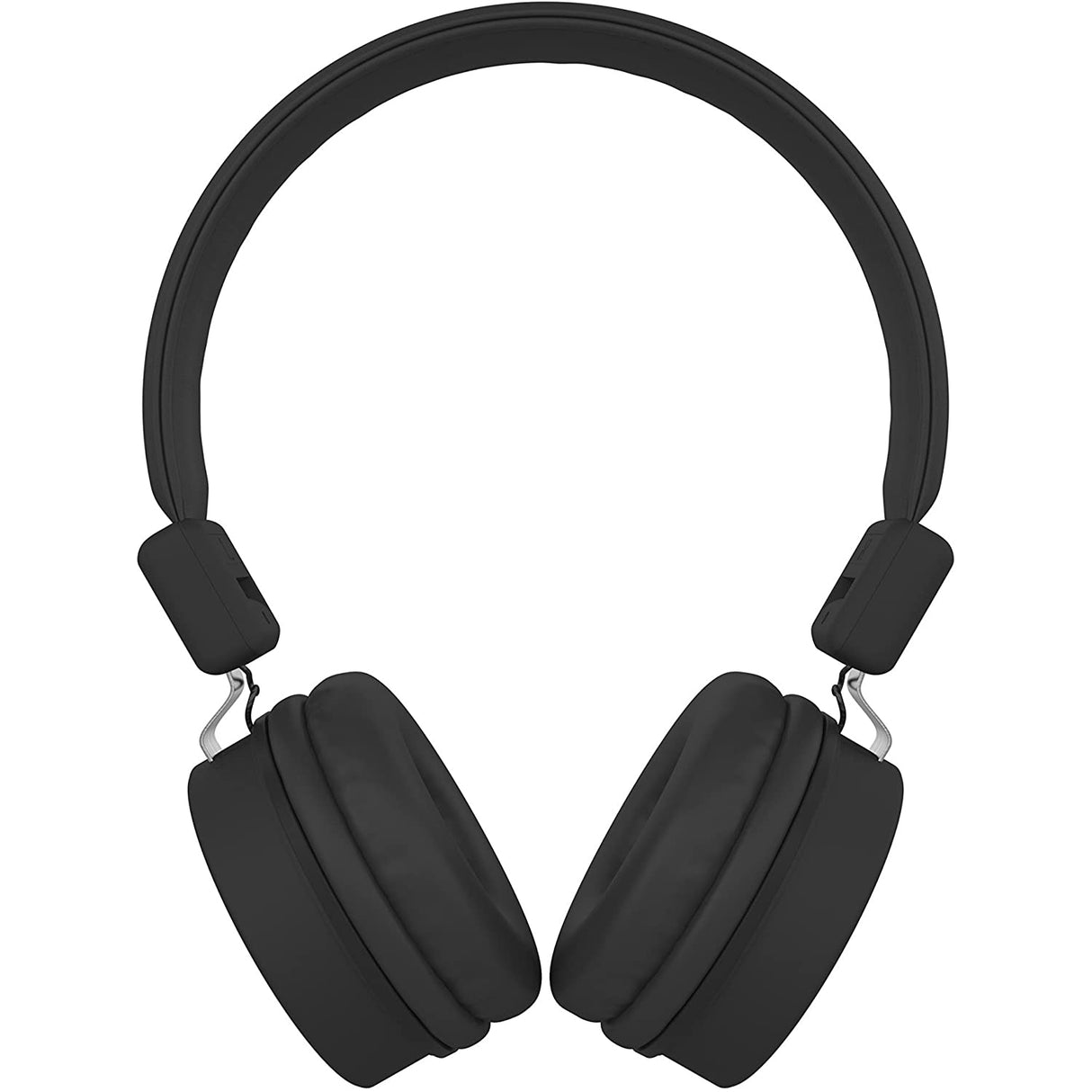 KitSound Brooklyn Lightweight Foldable Wired On-Ear Headphones, Black