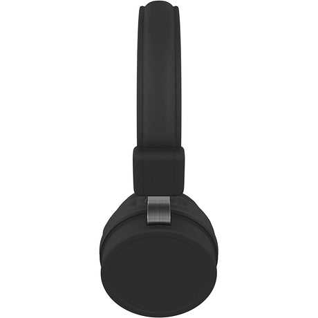 KitSound Brooklyn Lightweight Foldable Wired On-Ear Headphones, Black