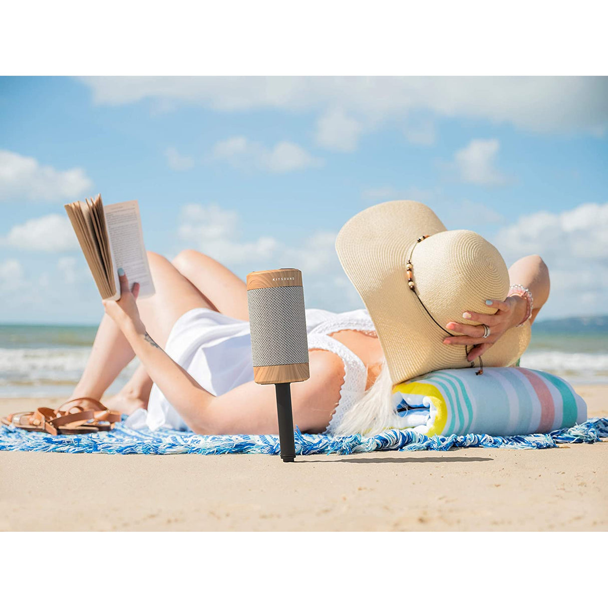 KitSound Diggit 55 Portable Bluetooth Speaker - Brown