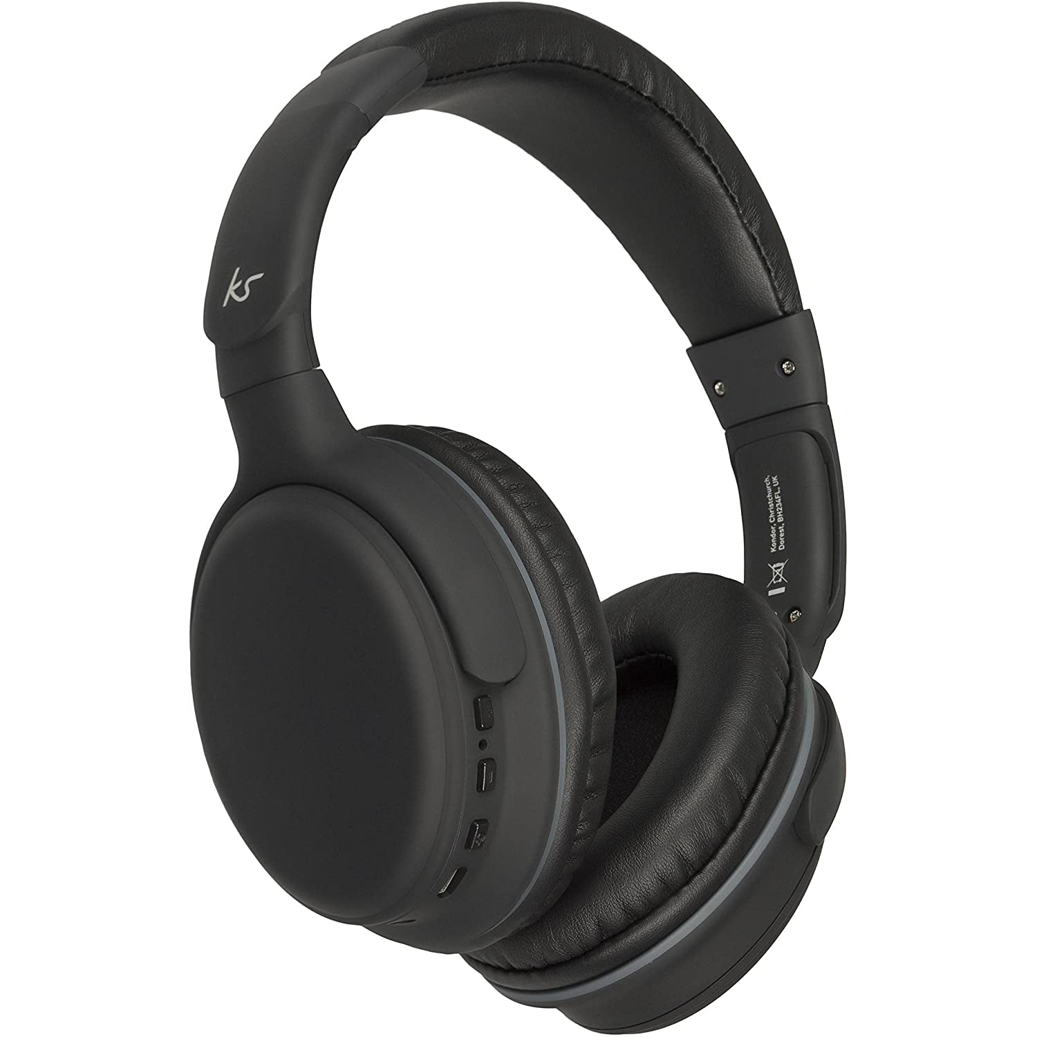 KitSound Slammers Wireless On-Ear Headphones - Black - Refurbished Excellent