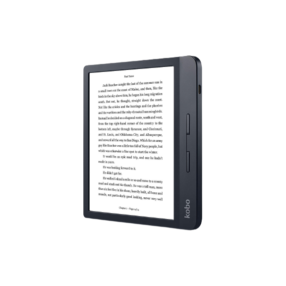 Kobo Libra H20 eReader, 7" Carta E-Ink Touchscreen, Waterproof, 8GB, Black - Refurbished
