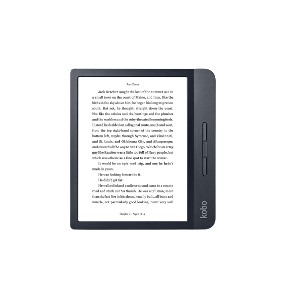 Kobo Libra H20 eReader, 7" Carta E-Ink Touchscreen, Waterproof, 8GB, Black - Refurbished