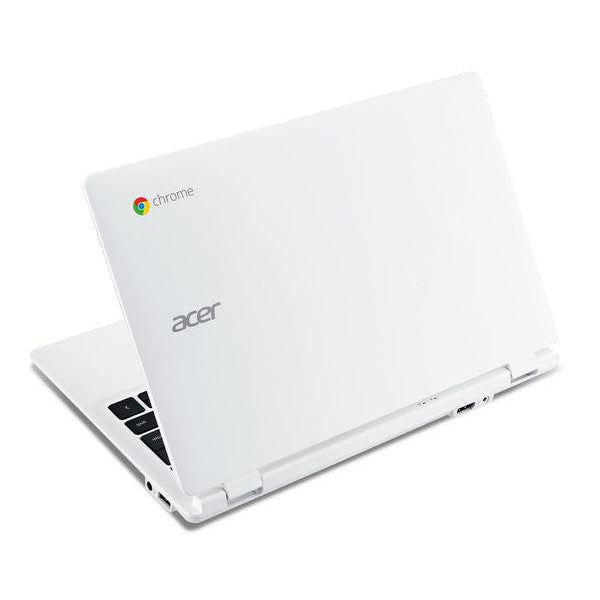 Acer CB3-111 11.6" Chromebook, Intel Celeron, 2GB RAM, 16GB eMMC, White (NX.MQNEK.001)