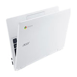 Acer CB3-111 11.6" Chromebook, Intel Celeron, 2GB RAM, 16GB eMMC, White (NX.MQNEK.001)