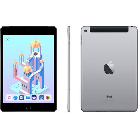 Apple iPad Mini 4 Wi-Fi + Cellular, 128 GB, 7.9", Space Grey