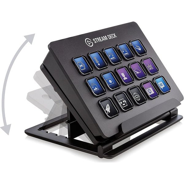 Elgato Stream Deck, Live Content Creation Controller with 15 Customizable LCD Keys, Black