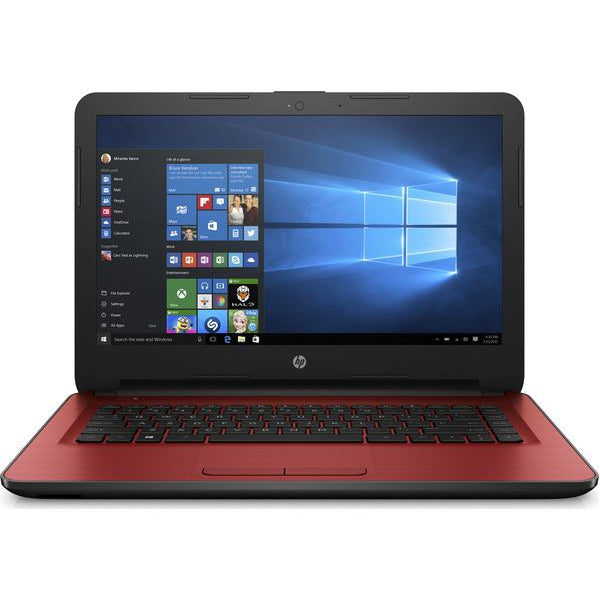 HP 14-AM078NA 14" Laptop, Intel Pentium, 8GB RAM, 2TB HDD, 1BW95EA#ABU, Red