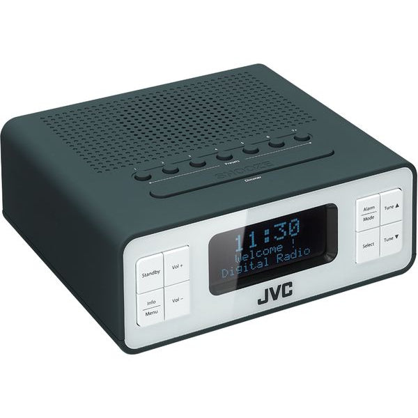 JVC RA-D38H DAB/FM Clock Radio - Grey - Pristine Condition
