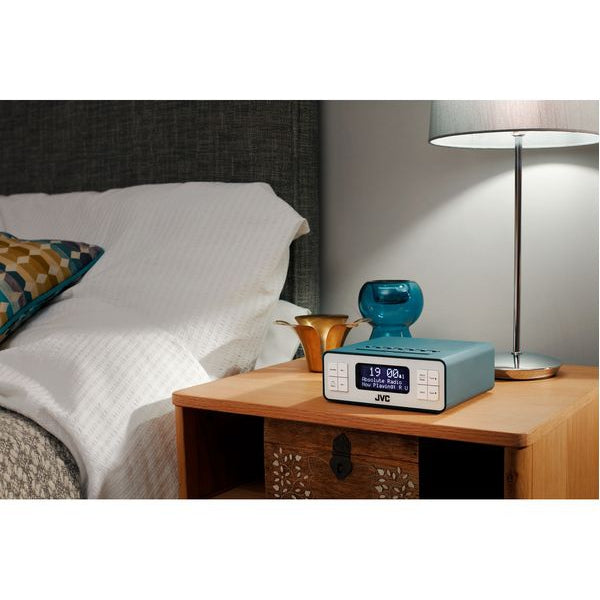 JVC RA-D38H DAB/FM Clock Radio - Grey - Pristine Condition