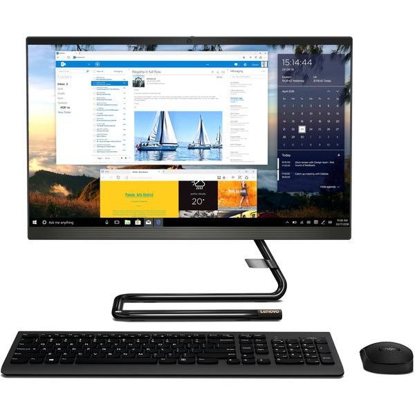 Lenovo IdeaCentre A340 All In One Desktop PC, Intel Core i3, 4GB RAM, 1TB HDD, 21.5", Black