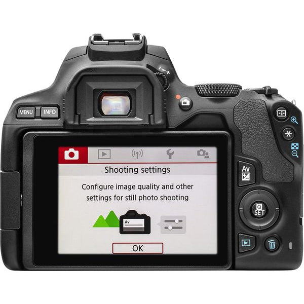 Canon EOS 250D DSLR Camera with EF-S 18-55 mm f/3.5-5.6 III & EF 50 mm f/1.8 STM, Black