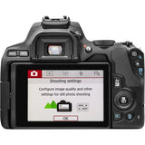 Canon EOS 250D DSLR Camera with EF-S 18-55 mm f/3.5-5.6 III & EF 50 mm f/1.8 STM, Black