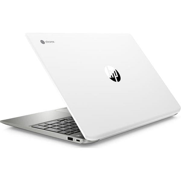 HP 15b 15.6" Chromebook - Intel Core i3, 128GB eMMC, Full HD Laptop in White - 7BS70EA#ABU