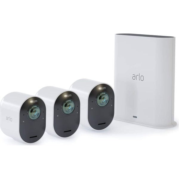 Arlo Ultra 4K UHD Indoor/Outdoor 3 Camera Security System - Open Box