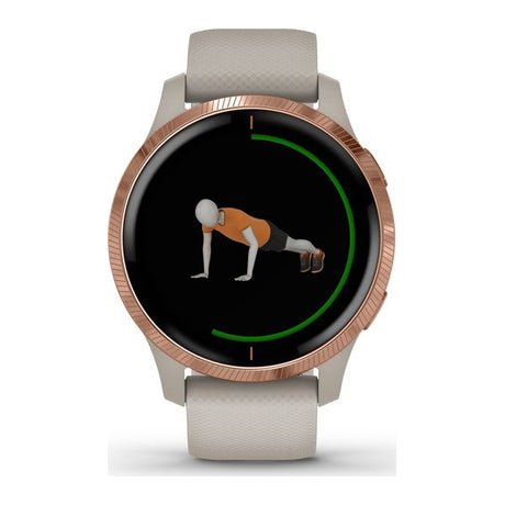 Garmin Venu - Light Sand & Rose Gold - Refurbished Good - No Straps & Charger