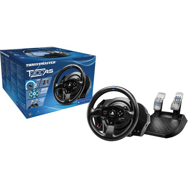 Thrustmaster T300 RS Force Feedback Racing Wheel with 2 Pedals set, Black