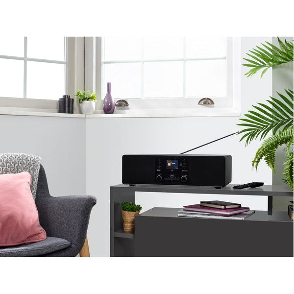 JVC RD-D100 Bluetooth All-in-One Hi-Fi System, Black - Excellent