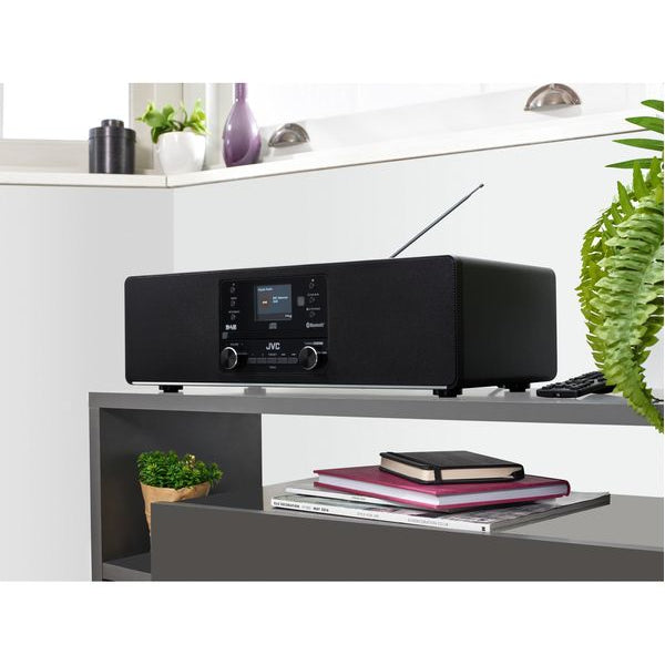 JVC RD-D100 Bluetooth All-in-One Hi-Fi System, Black - Excellent