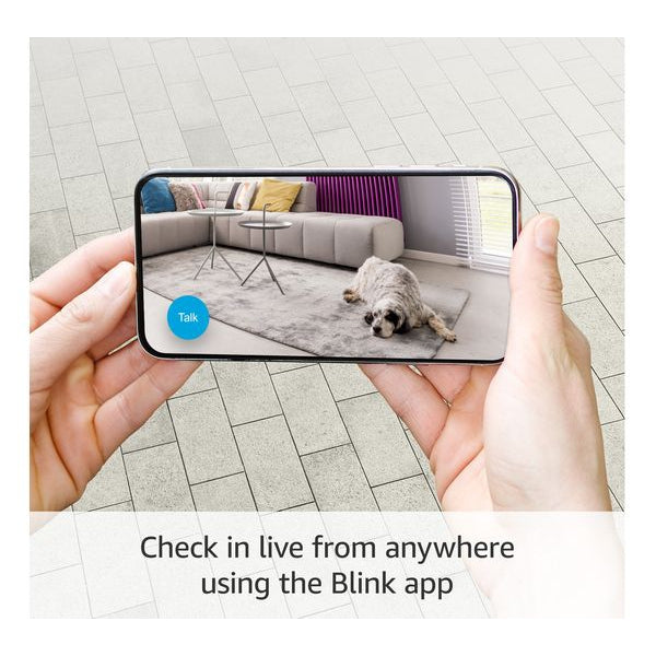 Amazon Blink Mini Full HD 1080p WiFi Plug-In Security Camera - 2 Cameras, White
