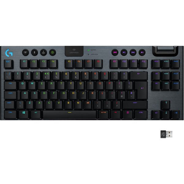Logitech G915 LIGHTSPEED TKL Tenkeyless Wireless Gaming Keyboard - Black