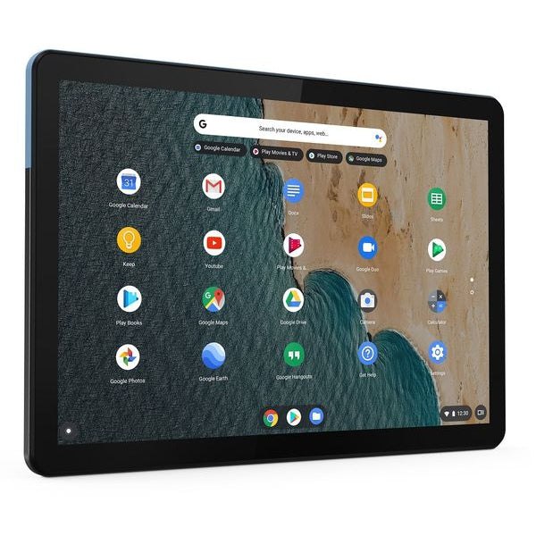 Lenovo Duet ZA6F0007GB Laptop, MediaTek, 4GB RAM, 128GB, 10.1", Ice Blue/Iron Grey - Refurbished Pristine