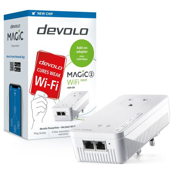 Devolo Magic 2 Wifi Next Add-on Powerline Adapter - Refurbished Excellent