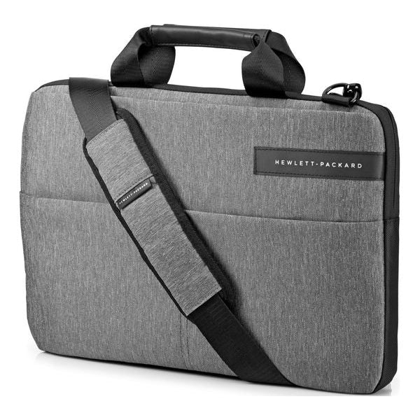 HP Topload 14" Laptop Messenger Bag & Wireless Mouse 200 Bundle - Grey