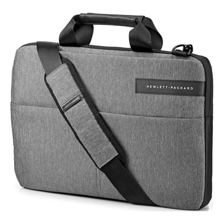 HP Topload 14" Laptop Messenger Bag & Wireless Mouse 200 Bundle - Grey