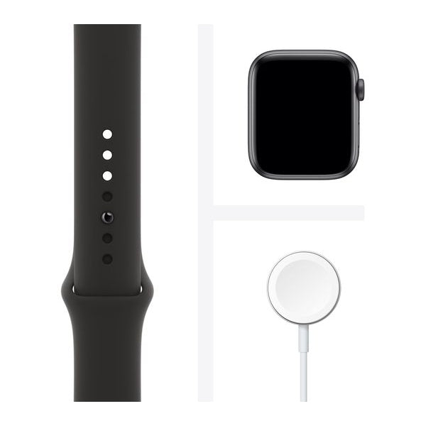 Apple Watch Series 6 - Space Grey Aluminium - GPS with 44mm Black Sports Band