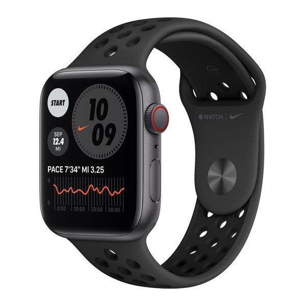 Apple Watch Series SE 44mm Aluminium Case - GPS + Cellular - Grey - Nike Straps - New