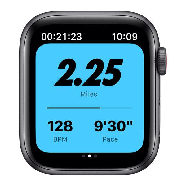 Apple Watch Series SE 44mm Aluminium Case - GPS + Cellular - Grey - Nike Straps - New