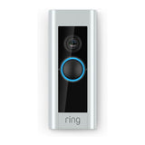 Ring Smart Video Doorbell Pro with Built-in Wi-Fi & Camera plus Plug-in Adapter - Refurbished Pristine