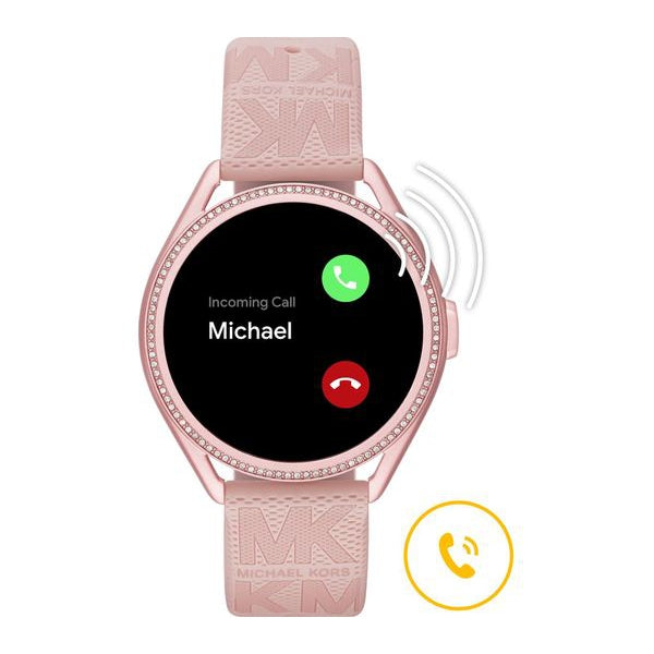 Michael Kors Access MKGO Gen 5E MKT5116 Smartwatch - Pink, Silicone Strap