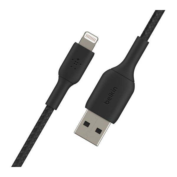 Belkin Braided Lightning to USB-A Cable - Black