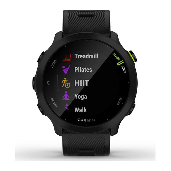 Garmin Forerunner 55 GPS Smart Watch - Black - Refurbished Pristine